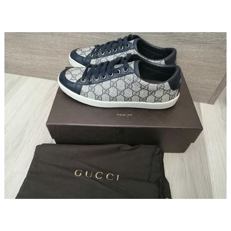 navy gucci sneakers|blue gucci loafers.